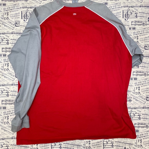 Ecko Unlimited Red/Grey LS Tee (XL) - Picture 2 of 5